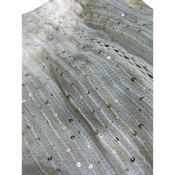 Soft Surroundings Beige with gold‎ accents Cardigan/Kimono jacket size PL - Picture 7 of 9